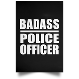 Badass Police Officer - Poster Portrait