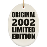 22nd Birthday Original 2002 Limited Edition - Oval Ornament