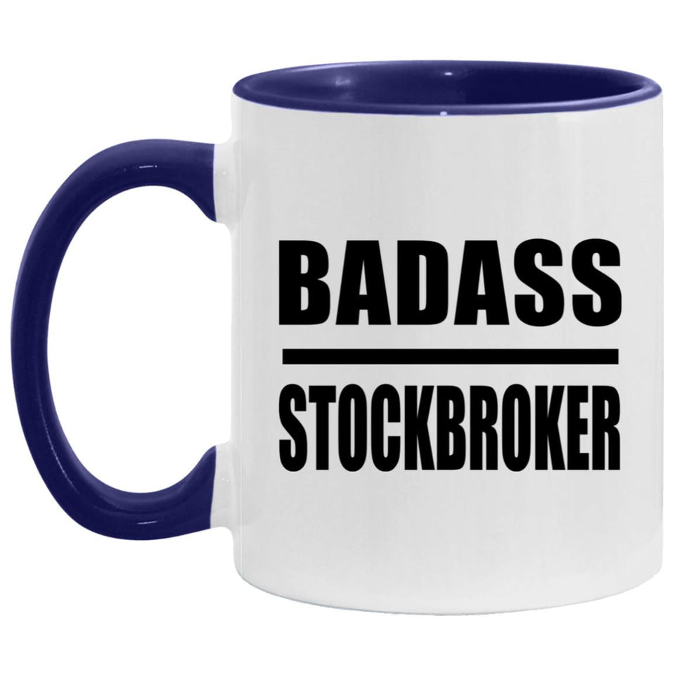Badass Stockbroker - 11oz Accent Mug Purple