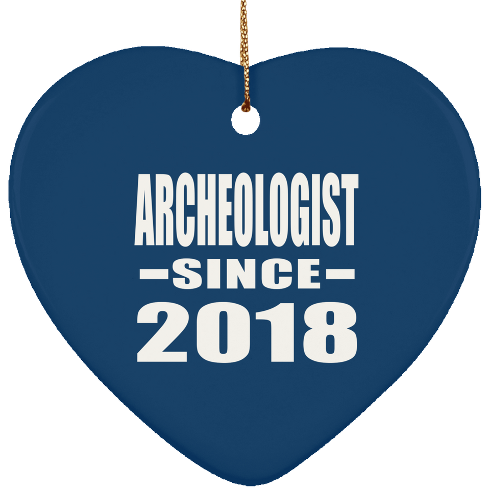 Archeologist Since 2018 - Heart Ornament