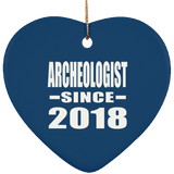Archeologist Since 2018 - Heart Ornament