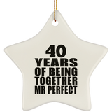 40th Anniversary 40 Years Of Being Mr Perfect - Star Ornament