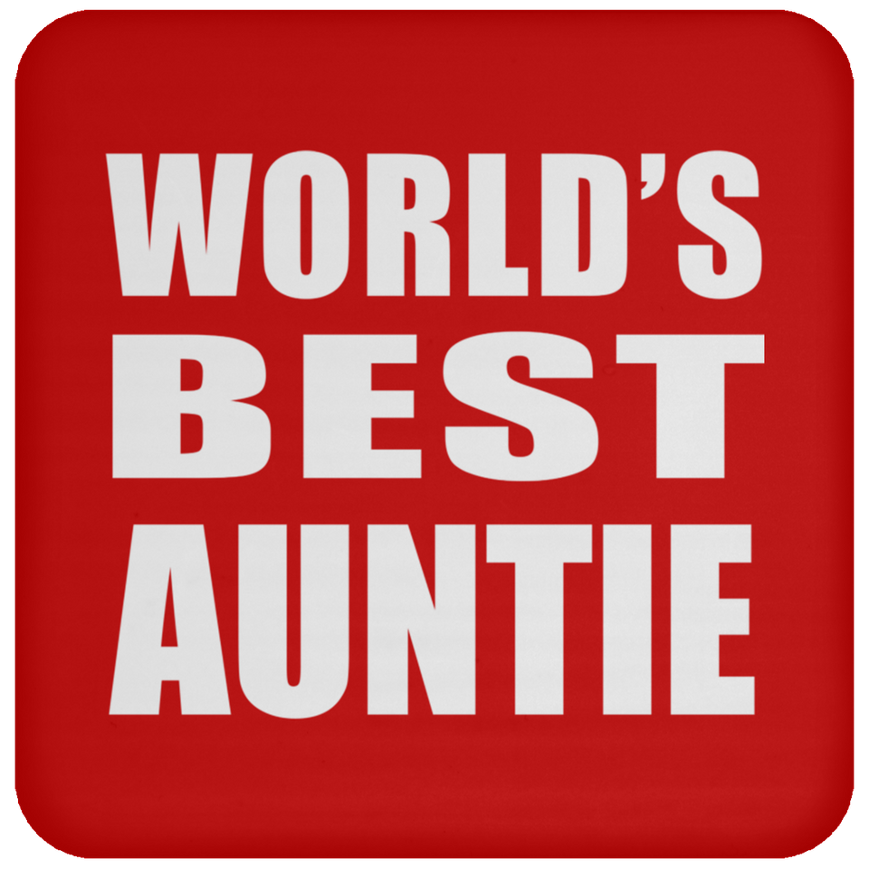 World's Best Auntie - Drink Coaster