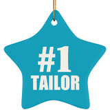 Number One #1 Tailor - Star Ornament
