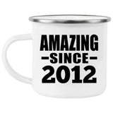 12th Birthday Amazing Since 2012 - 12oz Camping Mug
