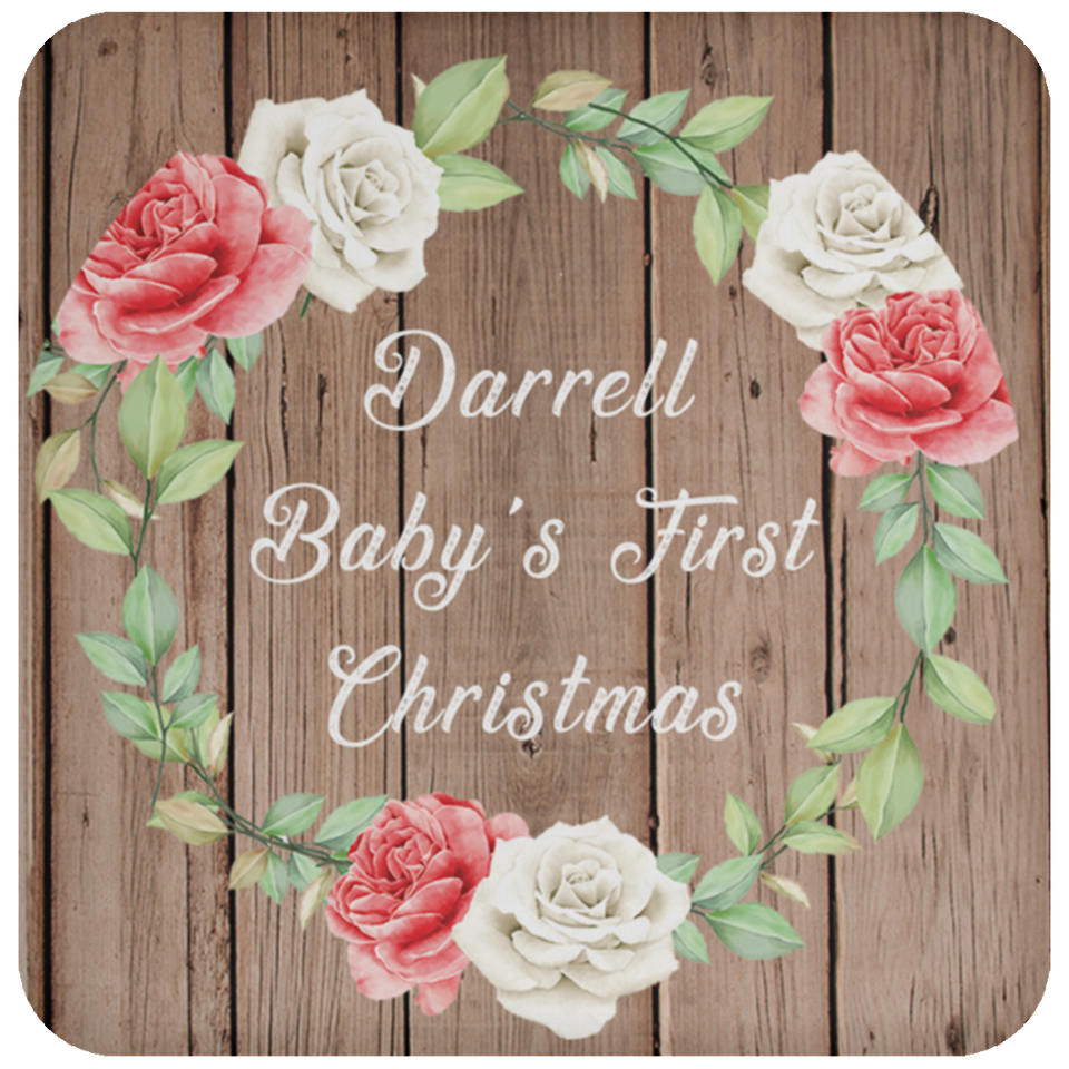 Darrell Baby's First Christmas - Drink Coaster B