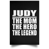 Judy The Mom The Hero The Legend - Poster Portrait