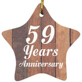 59th Anniversary 59 Years Anniversary - Star Ornament E