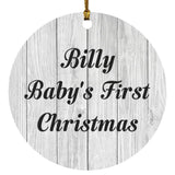 Billy Baby's First Christmas - Circle Ornament F