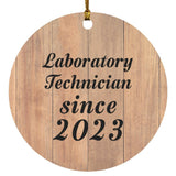 Laboratory Technician Since 2023 - Circle Ornament C