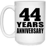 44th Anniversary 44 Years - 15 Oz Coffee Mug
