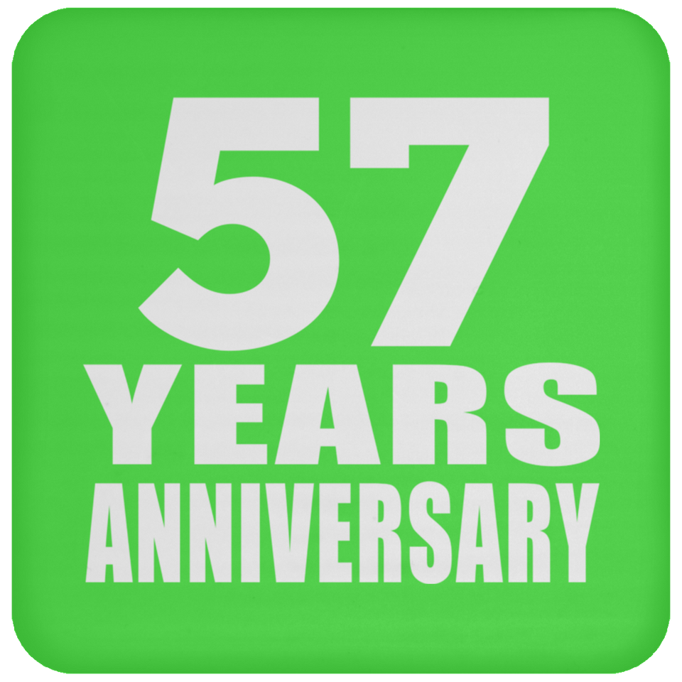 57th Anniversary 57 Years - Drink Coaster