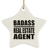 Badass Real Estate Agent - Star Ornament