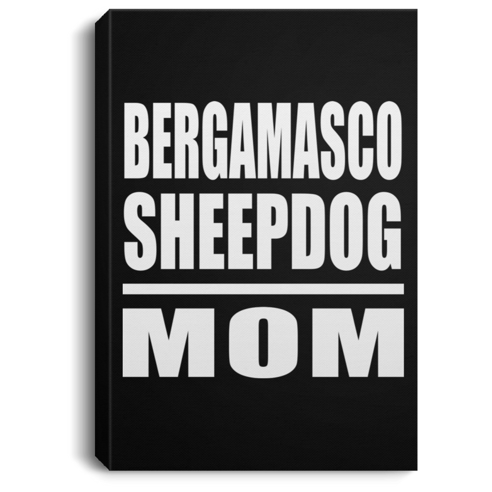 Bergamasco Sheepdog Mom - Canvas Portrait