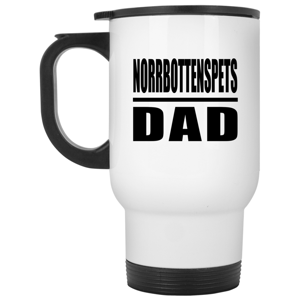 Norrbottenspets Dad - White Travel Mug