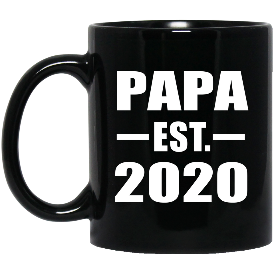 Papa Established EST. 2020 - 11oz Coffee Mug Black