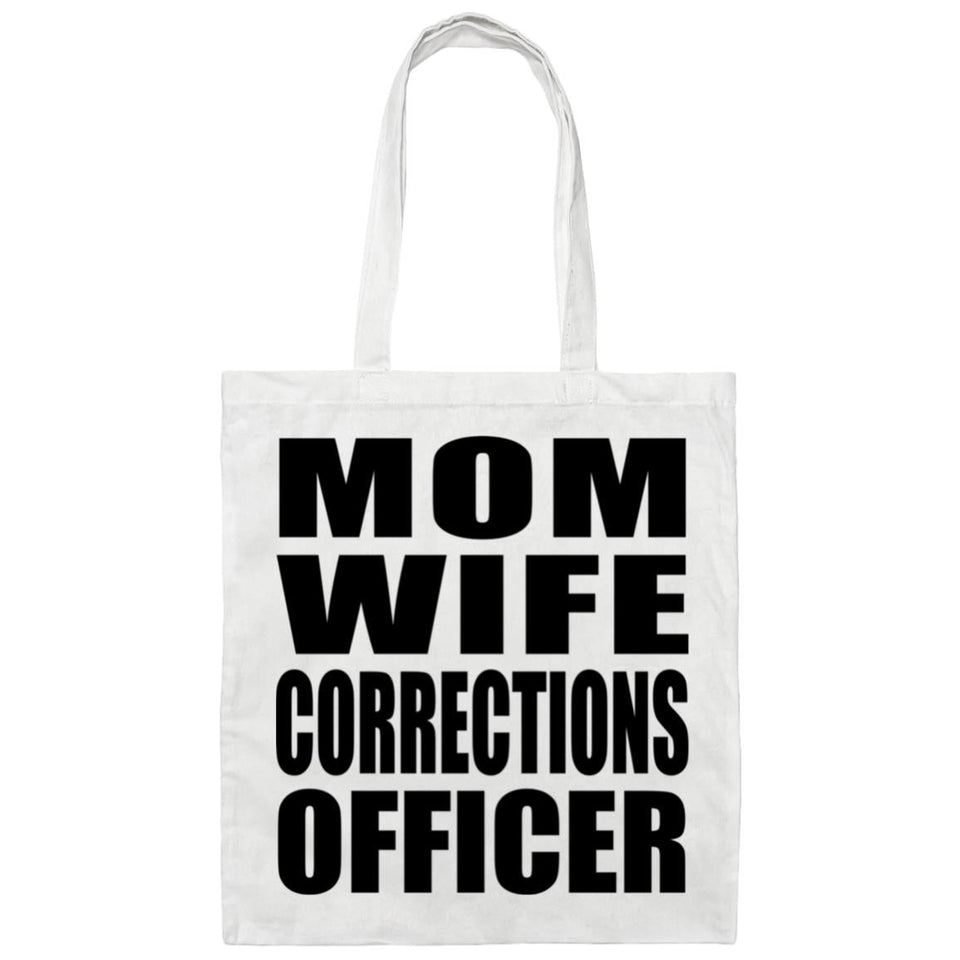 Mom Wife Corrections Officer - Tote Bag White