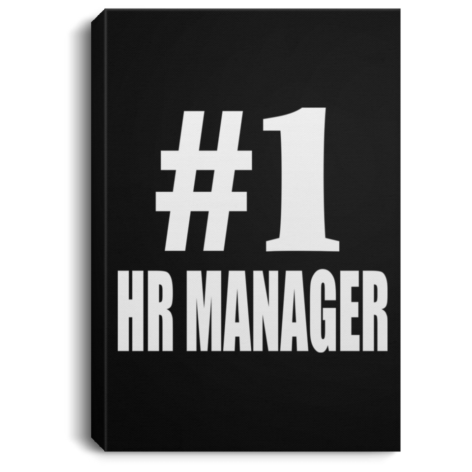 Number One #1 HR Manager - Canvas Portrait