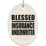 Blessed Insurance Underwriter - Oval Ornament