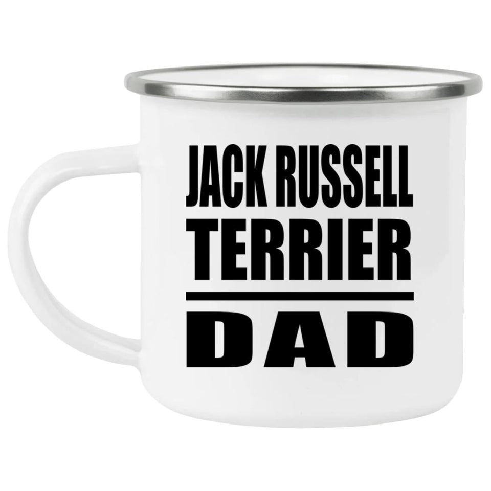 Jack Russell Terrier Dad - 12oz Camping Mug