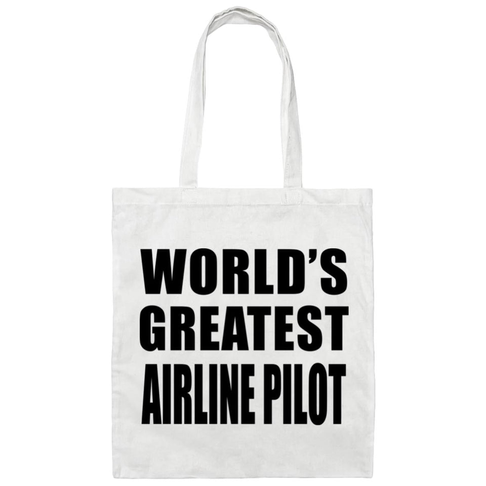 World's Greatest Airline Pilot - Tote Bag White