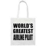 World's Greatest Airline Pilot - Tote Bag White