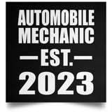 Automobile Mechanic Established EST. 2023 - Poster Square