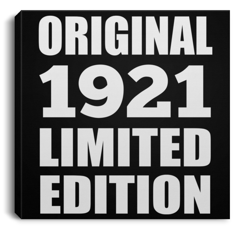 103rd Birthday Original 1921 Limited Edition - Canvas Square