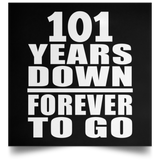 101st Anniversary 101 Years Down Forever to Go - Poster Square