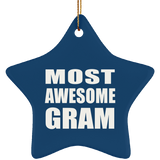 Most Awesome Gram - Star Ornament