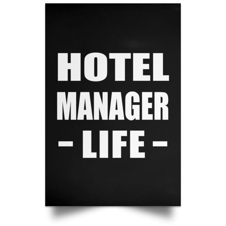Hotel Manager Life - Poster Portrait