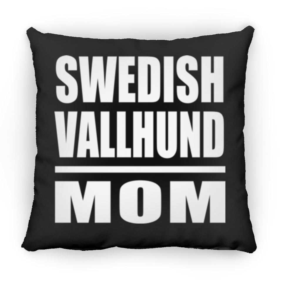 Swedish Vallhund Mom - Throw Pillow Black