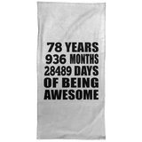 78th Birthday 78 Years 936 Months 28489 Days Of Awesome - Hand Towel