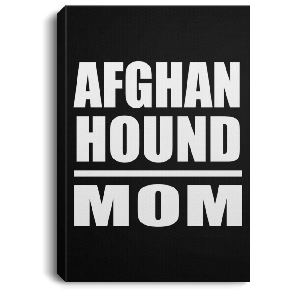 Afghan Hound Mom - Canvas Portrait