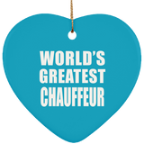 World's Greatest Chauffeur - Heart Ornament