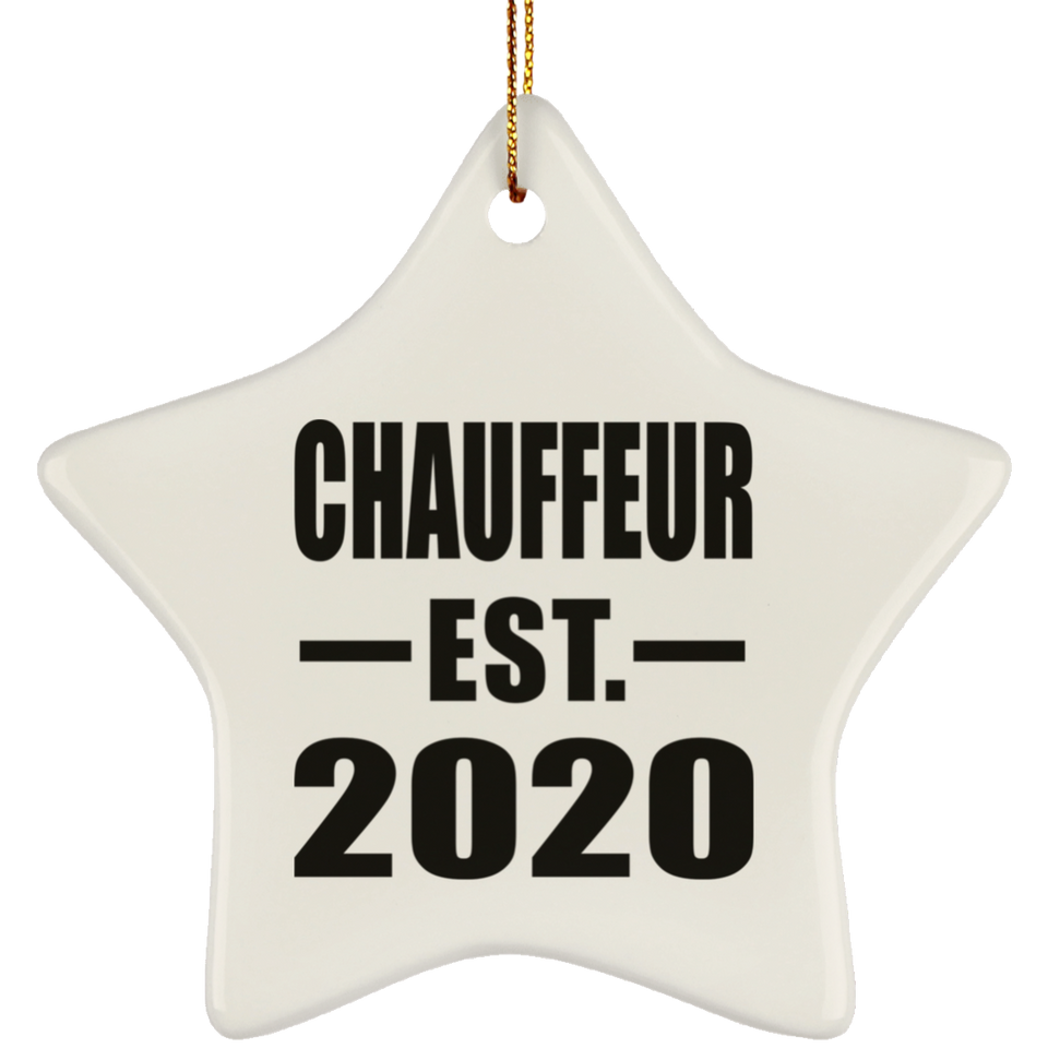 Chauffeur Established EST. 2020 - Star Ornament