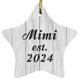 Mimi Established Est. 2024 - Star Ornament F