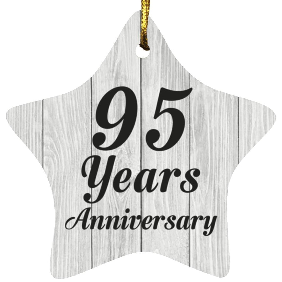 95th Anniversary 95 Years Anniversary - Star Ornament F
