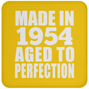 70th Birthday Made In 1954 Aged to Perfection - Drink Coaster