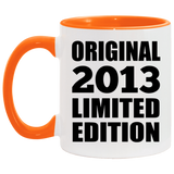 11th Birthday Original 2013 Limited Edition - 11oz Accent Mug Orange