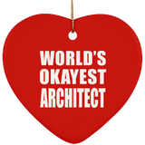 World's Okayest Architect - Heart Ornament