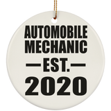 Automobile Mechanic Established EST. 2020 - Circle Ornament