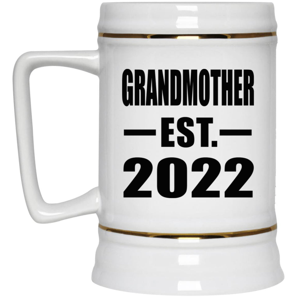 Grandmother Established EST. 2022 - Beer Stein