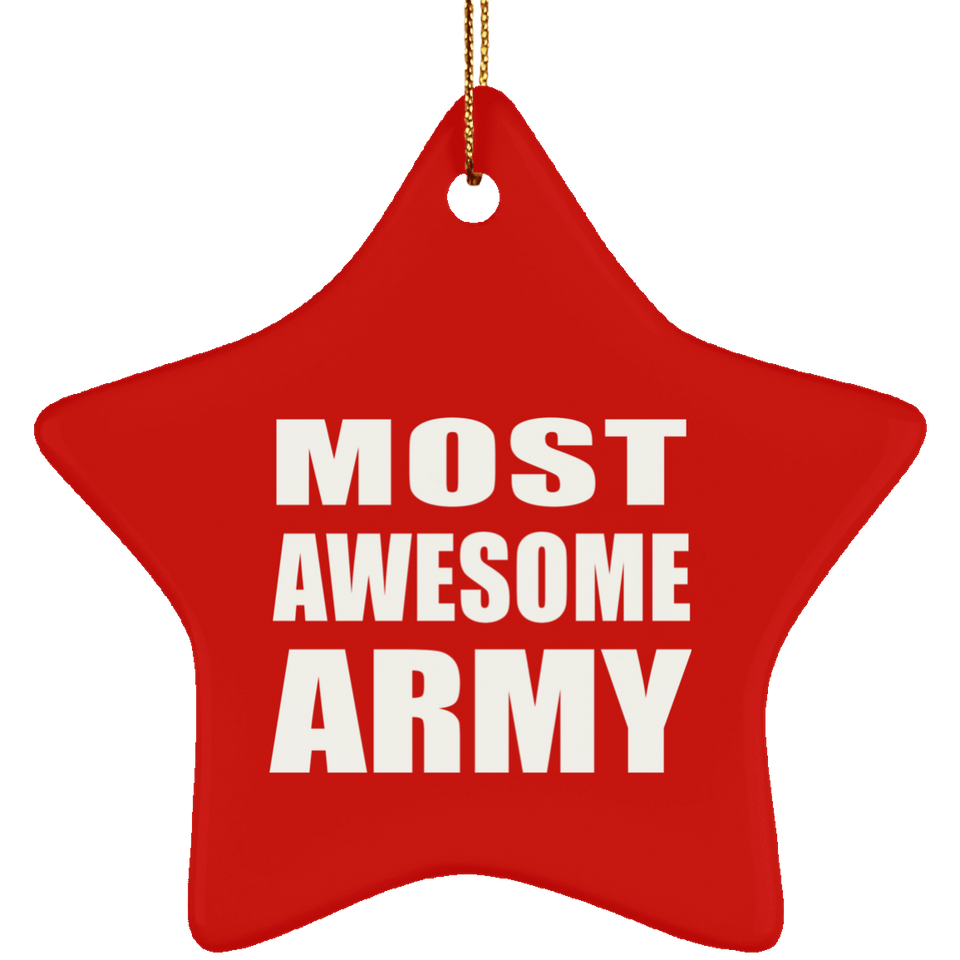 Most Awesome Army - Star Ornament