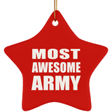 Most Awesome Army - Star Ornament