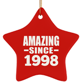 26th Birthday Amazing Since 1998 - Star Ornament