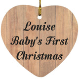 Louise Baby's First Christmas - Heart Ornament C