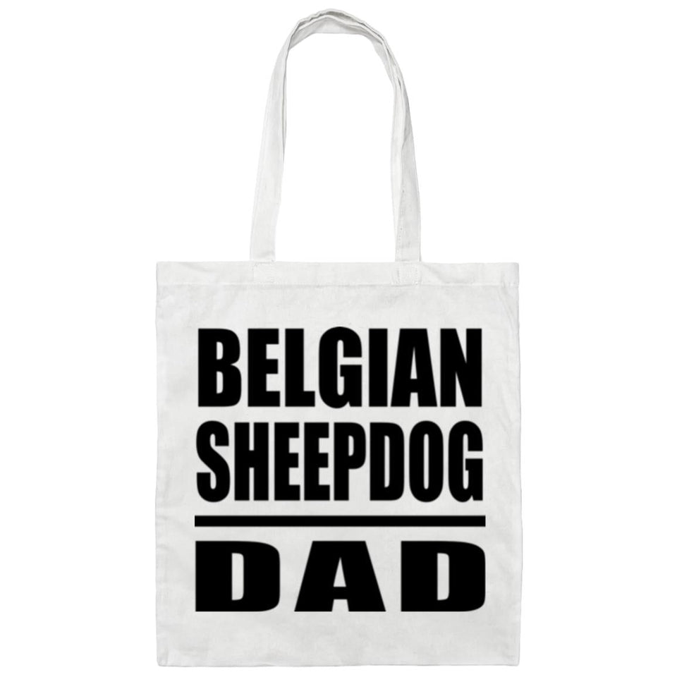 Belgian Sheepdog Dad - Tote Bag White
