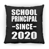 School Principal Since 2020 - Throw Pillow Black