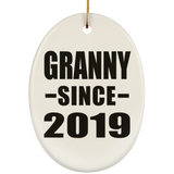 Granny Since 2019 - Oval Ornament